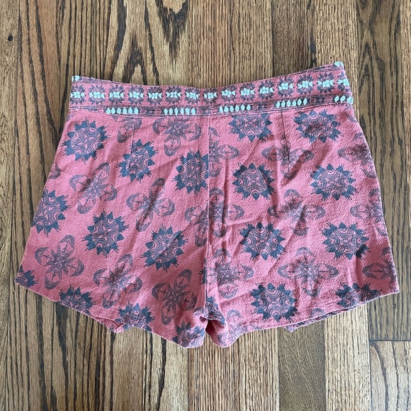 Free People Red Aztec Tribal Skort - Picture 3 of 4